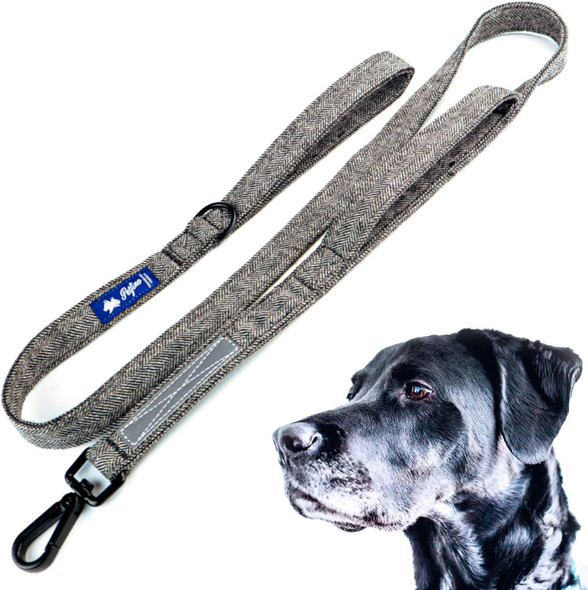 Wool Dog Leash (5' Feet Long) With Traffic Control And Active Pro Reflective Feature