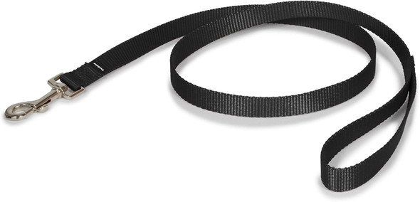 Petsafe Nylon Dog Leash – Strong, Durable, Traditional Style Leash With Easy To Use Bolt Snap For Small, Medium And Large Dogs – 3/4 X 4', Black
