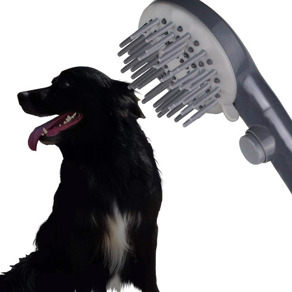 Pih Pets Self-Grooming Shower, For Pets In-Door And Out-Door Bath Showering, W/Two Adjustable Sizes Connectors Are Fitting On 1/2'' Shower Arm And 3/4'' On Garden Taps, Much Portable And Convenient
