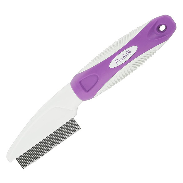 Pet Comb To Comb Your Dogs,Cats,Poodles Hair- Rotatable Pins, Easy To Use, Slip Proof- Best Dog Comb For Grooming Your Dog