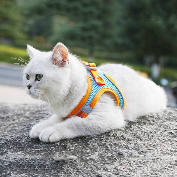 Popetpop Dog Harness Vest Adjustable Pet Harness Collar Breathable Pet Vest Glow In Dark Pet Leash Harness Reflective Dog Vest For Kitten Puppies Xxs