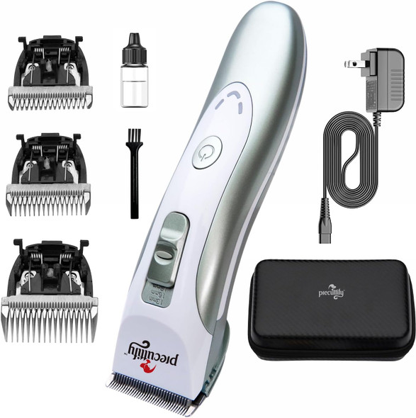 Dog Clippers Professional Heavy Duty Dog Grooming Clipper Low Noise High Power Rechargeable Cordless Pet Grooming Tools For Small & Large Dogs Cats Pets