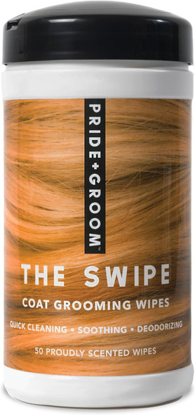 Pride And Groom The Swipe – Soothing Coat Grooming Dog And Pet Wipes With Signature Scent For Quick Cleaning & Deodorizing Face, Paw, Fur In Between Baths And After Dinner & Playtime – 50 Wipes Pride And Groom The Swipe – Soothing Coat Grooming Dog And Pet Wipes With Signature Scent For Quick Cleaning & Deodorizing Face, Paw, Fur In Between Baths And After Dinner & Playtime – 50 Wipes