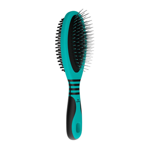 Large Double Sided Dog Brush - Pins And Bristle Two-Sided Pet Brush For Detangling And Loose Hair Large Double Sided Dog Brush - Pins And Bristle Two-Sided Pet Brush For Detangling And Loose Hair