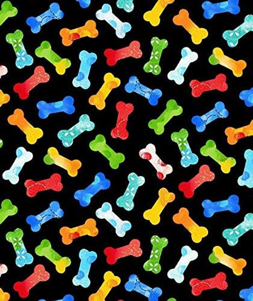 Tossed Bones -Made In Usa Puppy Bumpers 100% Cotton Stuffed Safety Fence Collar To Keep Your Pet Safely On The Right Side Of The Fence. (Up To 10)