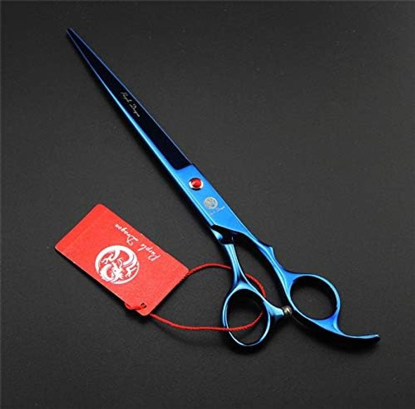 Purple Dragon 8 Inch Professional Pet Grooming Scissors Sets Dog Grooming Shear 1 Pc Straiht & 1 Pcthinning & 2 Pcs Curved Scissors