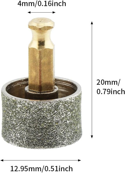 Dog Nail Grinder Replacement Head, Diamond Tips Drill Bit Pet Nail Grinding Wheel, Professional Dog And Cats Claw Smoothing Grinder Bits For Electric Pet Paw Trimmer(Size:4Pcs)