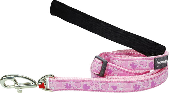 Red Dingo Designer Dog Lead, Large, Breezy Love Pink