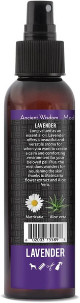 Reliq Aroma Spa Lavender Botanical Mist Cologne For Dogs And Cats. Spray On The Coat After Bath To Give Your Dog A Clean & Fresh Smell. Infused With Natural Extracts, Calming And Comforting Dog & Cat.