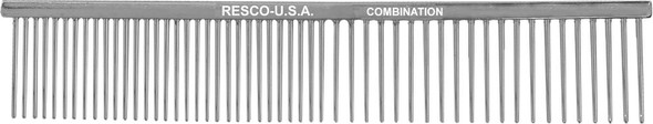 Us-Made Combination Comb For Dogs And Cats, Chrome