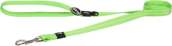 Reflective Dog Leash For Medium Dogs, 5/8 Wide, 6' Long, Green