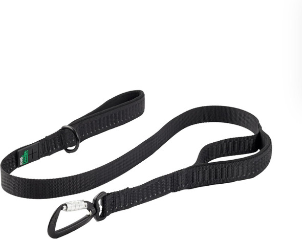 Essential Dog Walking Leash, Black, 4Ft – Stay In Control With Durable Short Dog Leash – Features Cushioned Handles, Traffic Handle For Added Control, & Built-In Tidy Tag Poop Bag Holder