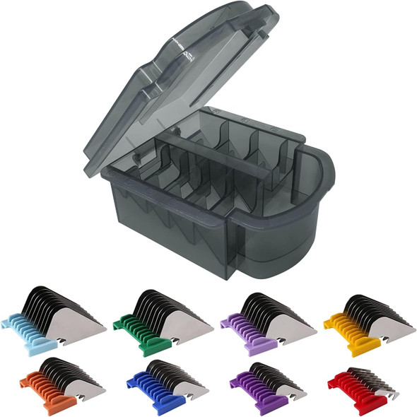 Stainless Steel Dog Grooming Attachment Guards Combs Sets Compatible With Arco,Bravura,Chromado,Figura,And Motion