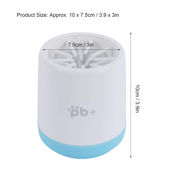 Dog Foot Washer Dog Paw Cleaner Cup Easy To Store And Carry Dog Paw Cleaner 360° Rotation For Pets Whose Paw Circumference Is Less Than 18Cm(Blue)