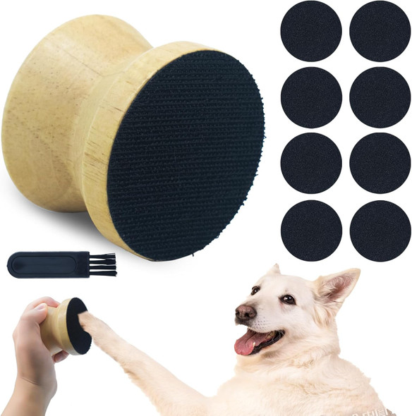 Dog Nail File,Nail Filer For Dog,Dog Nail File Scraper With 8 Pcs Replaceable Sandpaper Dog Nail Trimmers, No Pressure Dog Nail File Set
