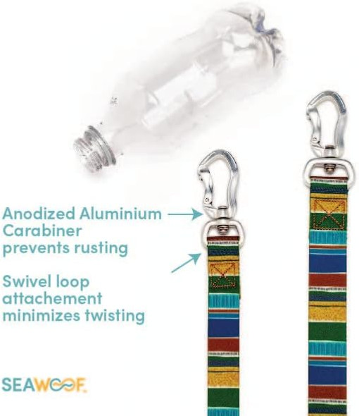 Leash For Small And Medium Dogs - Comfortable, Strong, Safe For All Breeds - Green Stripe - 3/4 X 5 Foot