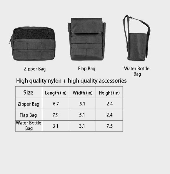 Tactical Dog Adjustable Training Harness Dog Saddle Bag Backpack Vest With Handle Military No Pull Dog Harness For Small Medium Large Dogs (One Size, Khaki Flap Bag)