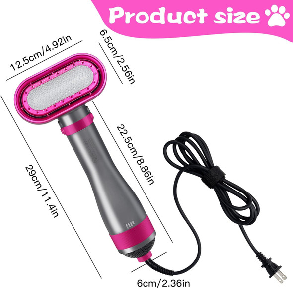 Dog Blow Dryer, d 2-In-1 Pet Grooming Hair Dryer With A Hair Comb, Home Dog Hair Dryer, 360º Surround Air, Three-Stage Thermostat, Suitable For Small And Medium-Sized Dogs And Cats Dog Blow Dryer, d 2-In-1 Pet Grooming Hair Dryer With A Hair Comb, Home Dog Hair Dryer, 360º Surround Air, Three-Stage Thermostat, Suitable For Small And Medium-Sized Dogs And Cats