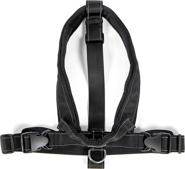 Sherpa Dog Harness, Built-In Quick Grab Handle, Padded - Black, Medium