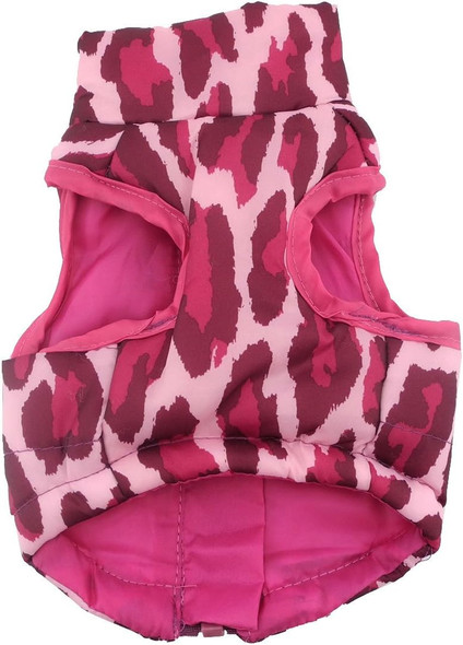 Smalllee_Lucky_Store Various Pet Cat Dog Soft Padded Vest Harness Small Dog Clothes Hot Pink Leopard S, Model:Bfl049-Hotpink-S