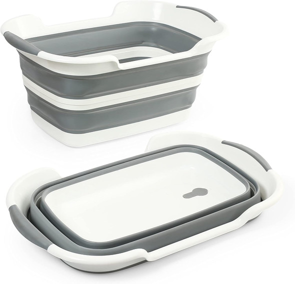 Collapsible Dog Bathtub, Dog Tubs For Bathing, Portable Tub, Dog Wash Tub, Pet Tub And Dog Bath Tub For Dog/Cat/Pet And Puppy Bath Tub, Dog Tub For Pets And Cats (Gray)