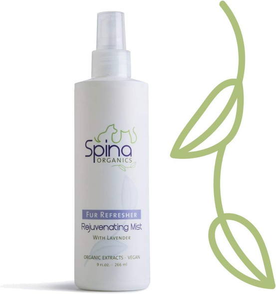 Pet Deodorizing Fur Refresher Spray- All-Natural Rejuvenator Mist, With Botanicals And Essential Oils Featuring A Lavender Scent Made In The Usa 9Oz