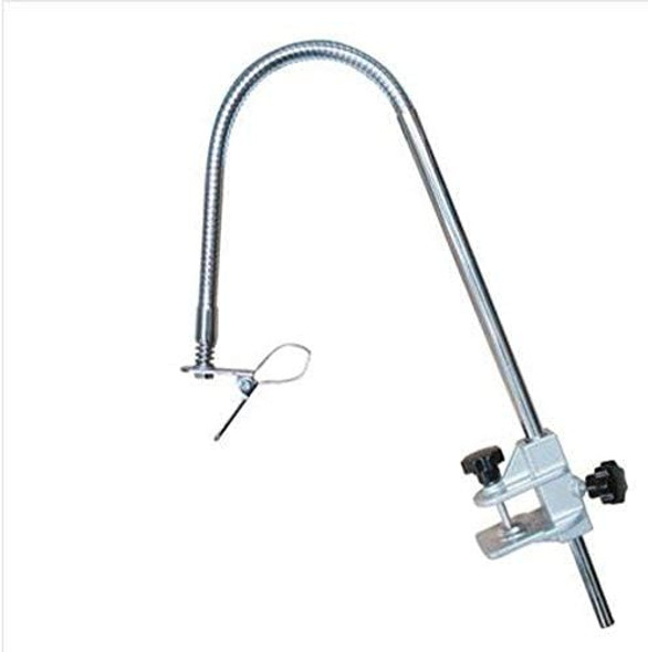 Heavy Duty Dog Pet Grooming Table Hair Dryer Stand Hose Tube Holder Hands- Stainless Steel Groomers Adjustable Third Arm With Clamp