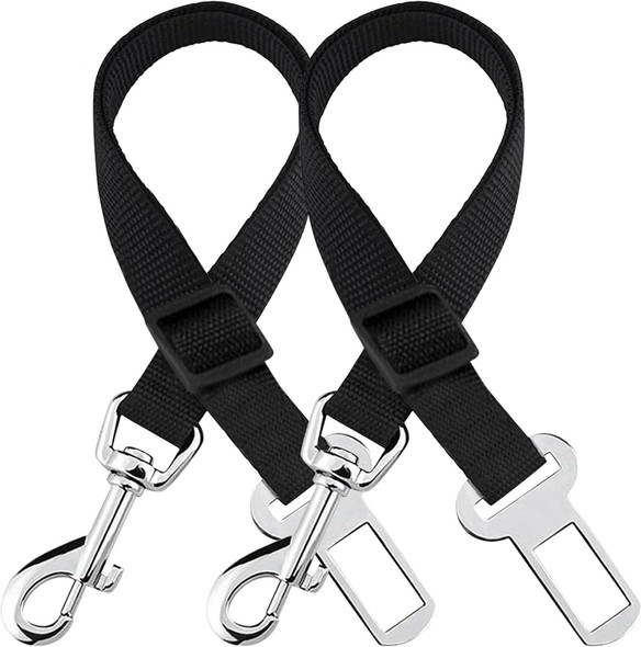 Sungrow Dog Seat Belt For Car, Adjustable Nylon Pet Seatbelt, Supports All Cars, Seatbelt For Dogs In Car, Dog Car Leash Seat Belt, Cats And Ferrets Seat Belt Harnesses