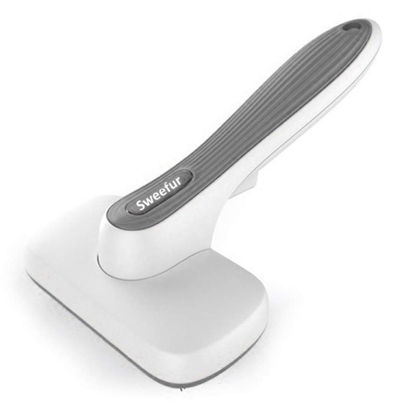 Automatic Pet Hair Removal Comb, Self-Cleaning Slicker Brush For Dogs & Cats- Grooming Shedding Brush For Small, Medium And Large Dogs And Cats- Pet Hair Brush With Soft Grip Handle- Grey
