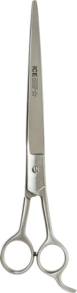 Barber Scissor/Groomer With Rest 10-Inch Stainless Steel Ice Tempered Beveled Edge Straight