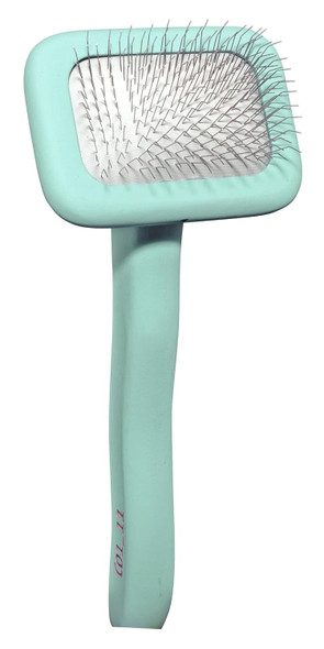 Tauro Pro Line - Slicker Brush Rectangular S Premium Brush For Dogs And Cats With Soft, Flexible Cushion Ergonomic Design. Included: 1X Grooming Brush In Mint, Dimensions: Rectangular, 7 X 16 Cm