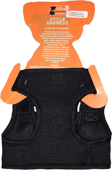 Black Mesh Small Style Harness Breathable