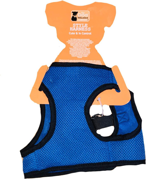 Cobalt Blue With Black Trim Harness Vest Medium