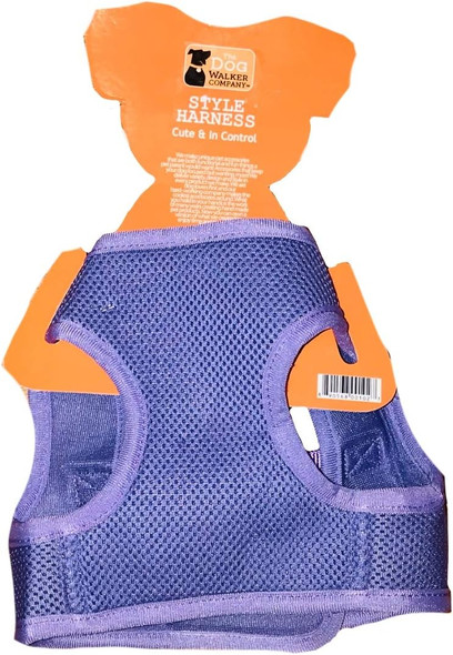 Reflector Accent Harness Medium 15-20 Lbs (Light Lavender With Pink Buckle)