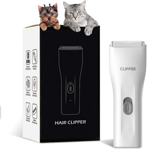 Handy & Powerful Long Lasting Pet Electric Hair Trimmer Kits Waterproof Cordless Rechargeable Grooming Shavers For Small Dogs And Cats