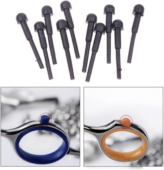 10 Pack Hair Scissor Rubber Silencer Replacement Bumper Barber Shears Stopper Hair Cutting Clipping Cutter Od 3Mm Black Muffler Stick Buffer Bumpers Silicone Grooming Parts Salon Pet Tool