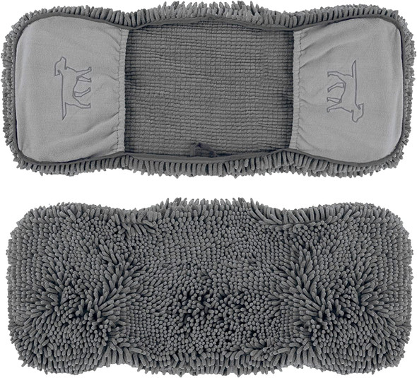 Tuff Pupper Quick Dry Towel For Dogs Ultra Absorbent Microfiber Shammy Extra Large 35X15 Size Dog Bath Towel Comfortable Hand Pockets Indoor Outdoor Use Durable Material Machine Washable