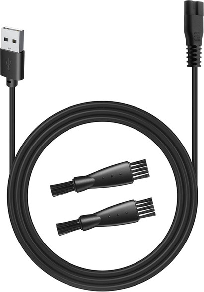 Dog Charger Replacement Holdog Dog Clippers Charger, 5V Usb Charging Cord Compatible With Holdog Professional Heavy Duty Dog Grooming Clipper 3-Speed Pets, 2 Cleaning Brush, 3.3Ft Power Cord