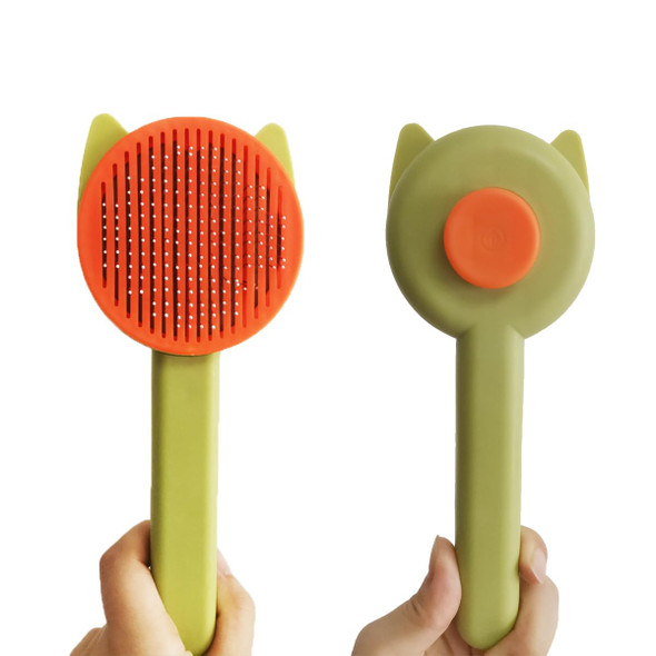 10Pcs Cat&Dog Grooming Brush Kit,Self-Cleaning Grooming Brush Removes Loose Hair，Pet Bath Brush,Bath Massage Glove Brush, Nail Clipper, Flea Comb