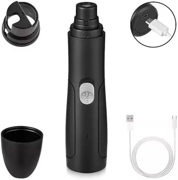 Dog And Cat Nail Grinder And d Clippers Kit, Super Quiet Electric Pet Nail Trimmer, Rechargeable, For Small Medium Large Dogs & Cats Nail & Claw Grooming
