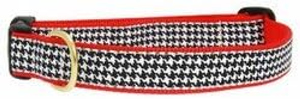 Up Country Houndstooth Pattern Dog Collar, X-Large (18 To 24 Inches) 1 Inch Wide Width