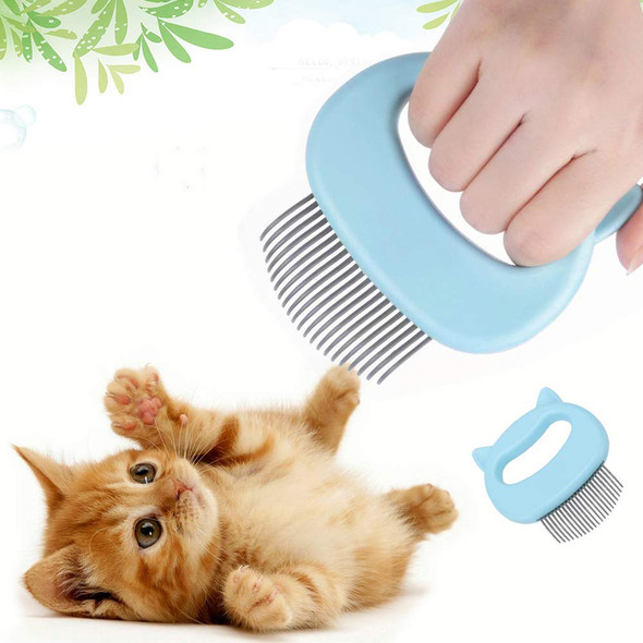 Pet Comb Hair Removal Massaging Shell Comb Tool (Pink Single)