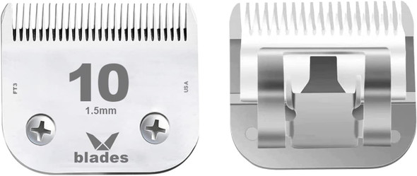 Ceramic Blade Dog Grooming Detachable Compatible With Andis Hair Clippers (#10:1/16(1.5Mm))