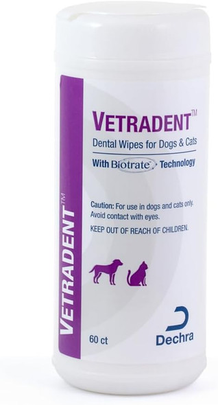 Dental Wipes For Dogs And Cats, 60Ct