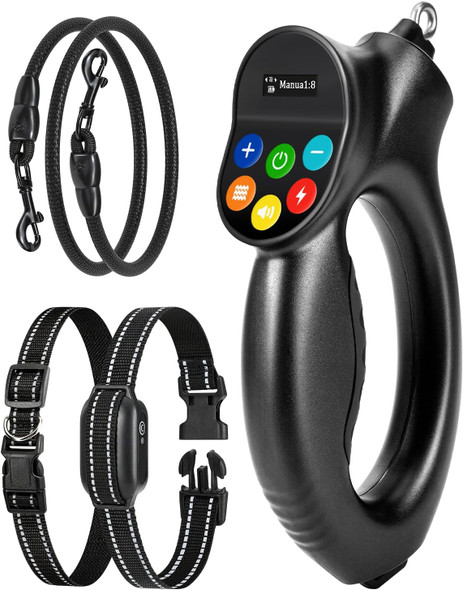 Dog Shock Collar - 3300Ft Dog Training Collar With Remote, Innovative Tension Sensing Function, 2 Modes And 9 Levels Of 3 Stimuli To Train Dog'S Behavior, Suitable For All Breeds Of Dogs