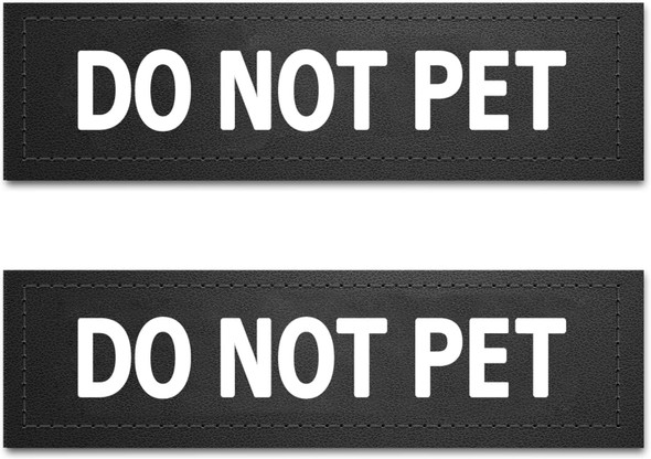 Dog Vest Patches For Dog Harness, Removable Patches - Service Dog, Emotional Support, In Training, Therapy Dog, Do Not Pet(2 Pcs)