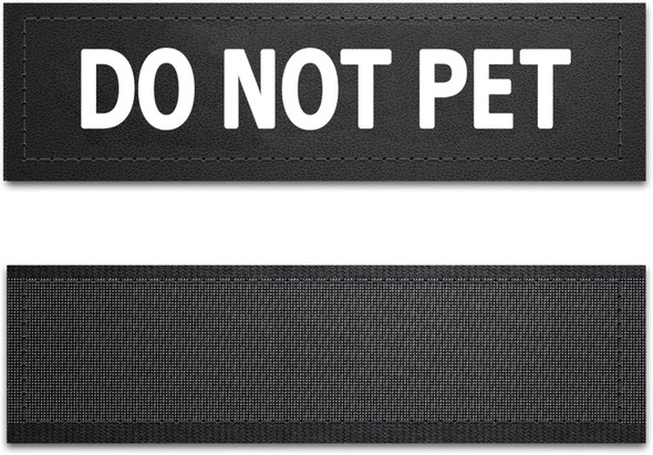 Dog Vest Patches For Dog Harness, Removable Patches - Service Dog, Emotional Support, In Training, Therapy Dog, Do Not Pet(2 Pcs)