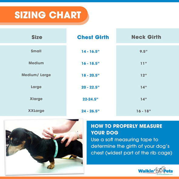 Walkin' Front Dog Vest Harness, No Pull Harness, Designed For Small Dogs With Broad Chests, Compatible With Dog Wheelchair Ecure Fit