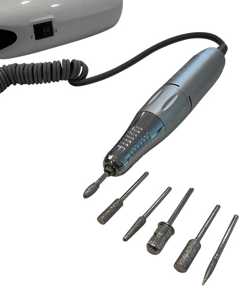 Warren London Dog Nail Grinder For Dogs By Cuccio Maxpro 35K E-File Portable, Quiet, Low Vibration With 6 Bit Attachments Dog Grooming Supplies For Pet Owners And Dog Groomers Usb Charged