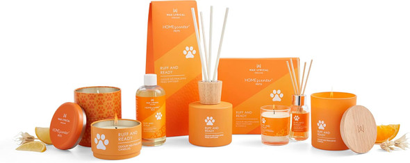 Wax Lyrical Home Scenter Ruff & Ready Room Spray By Wax Lyrical, Pet Odor Eliminator, Orange Citrus Deodorizer For Dog Or Cat Pee Smells On Furniture, Pet Air Freshener, Puppy Supplies
